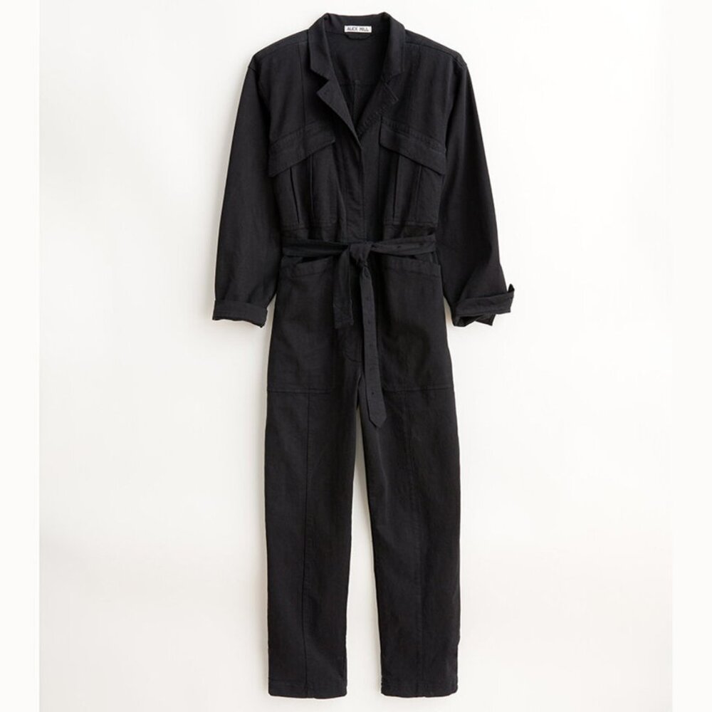 Alex Mill  Expedition Jumpsuit in Washed Black M